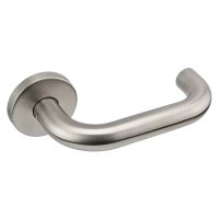 Fire Door Stainless Steel 19mm Safety Lever On Rose SSS