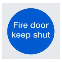 PVC Fire Door Keep Shut FDKS 70 x 70mm Pack 2