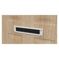 Stormguard PVC Brush Letterplate No Flap