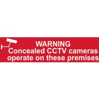 Warning CCTV in Operation Sign 200 x 50mm
