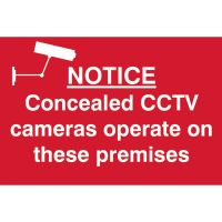 Warning CCTV in Operation Sign 200 x 30mm