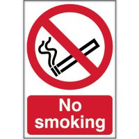 No Smoking Sign 400 x 600mm