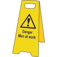 Danger Men at Work A-Board Sign 210 x 620mm