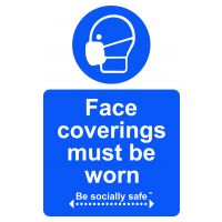 Face Coverings Must Be Worn Sign 200 x 300mm