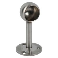 Brushed Stainless Steel End Bracket 25mm