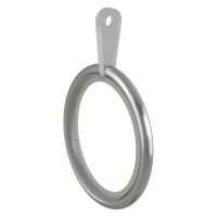Curtain Rings Brushed Silver Pack of 10