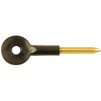 Door Bolt Key Black / Brass Pack 2