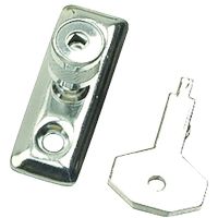 Zinc Stay locks & Key Pk 2