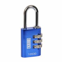 Kasp Aluminium Combination Padlock Blue 30mm