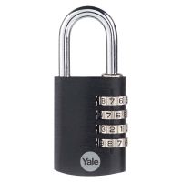 Yale Black Aluminium Combination Padlock 38mm