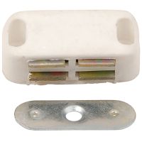 Magnetic Catch Small White Single