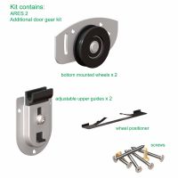 ARES2 sliding wardrobe door gear kit without track