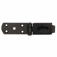 Medium Duty Hasp & Staple Black Japanned 203mm