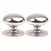 Victorian Cupboard Knob Polished Chrome Pack 2