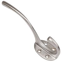 Hat & Coat Hook Satin Chrome Plated