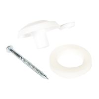 25mm Polycarbonate Fixing Buttons With Sealing Washer & Screw Pack of 10