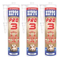 Hippo Pro 3 Sealant & Adhesive White 290ml Pack of 3