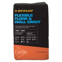 Dunlop Flexible Floor & Wall Tile Grout Grey 10kg