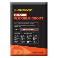 Dunlop GX-500 Flexible Floor & Wall Tile Grout Conker Brown