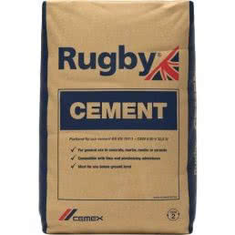 Rugby cement in paper bag