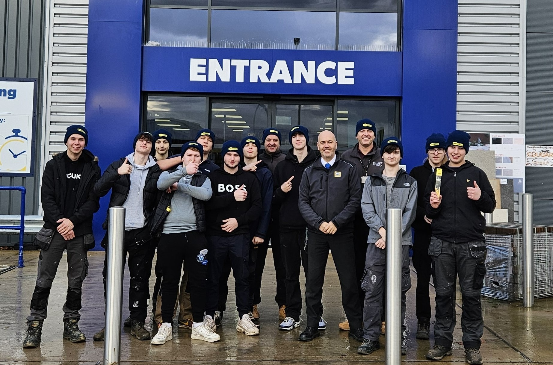 Exeter College students at Selco Exeter branch