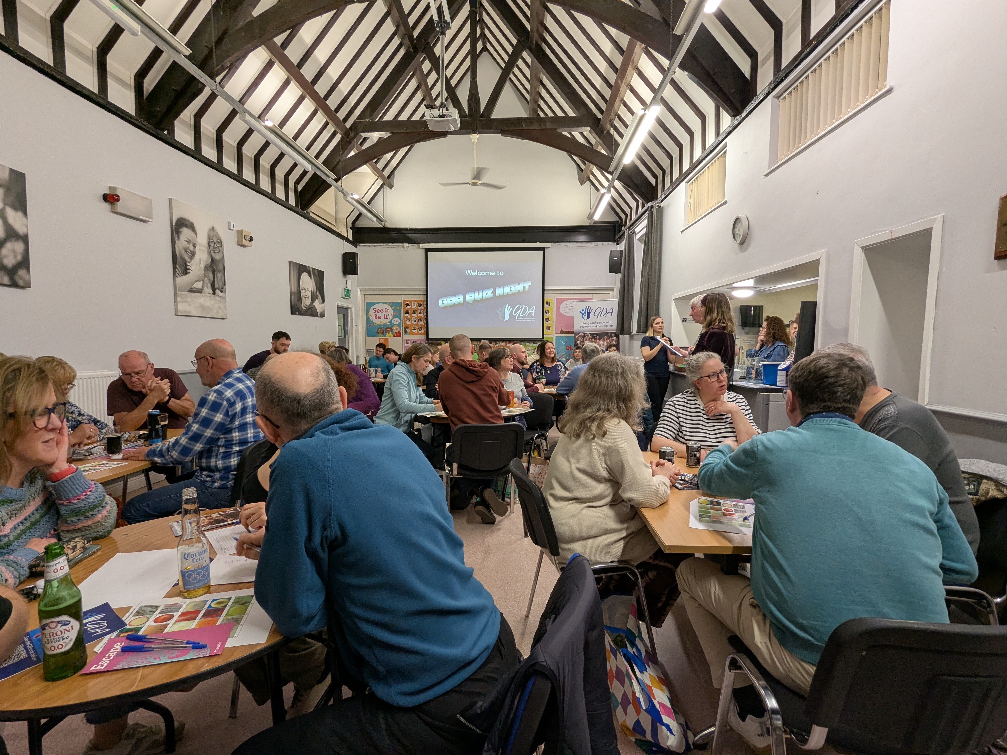 Gloucestershire Deaf Association attendees at Quiz Night