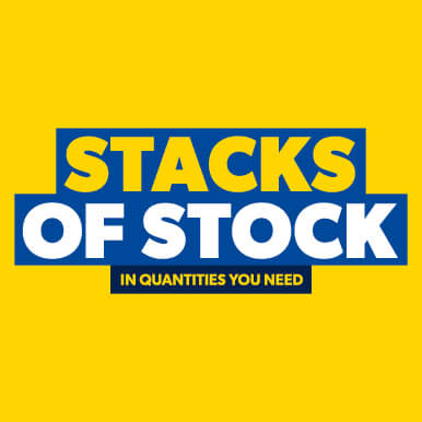 Selco stacks of stock in-branch