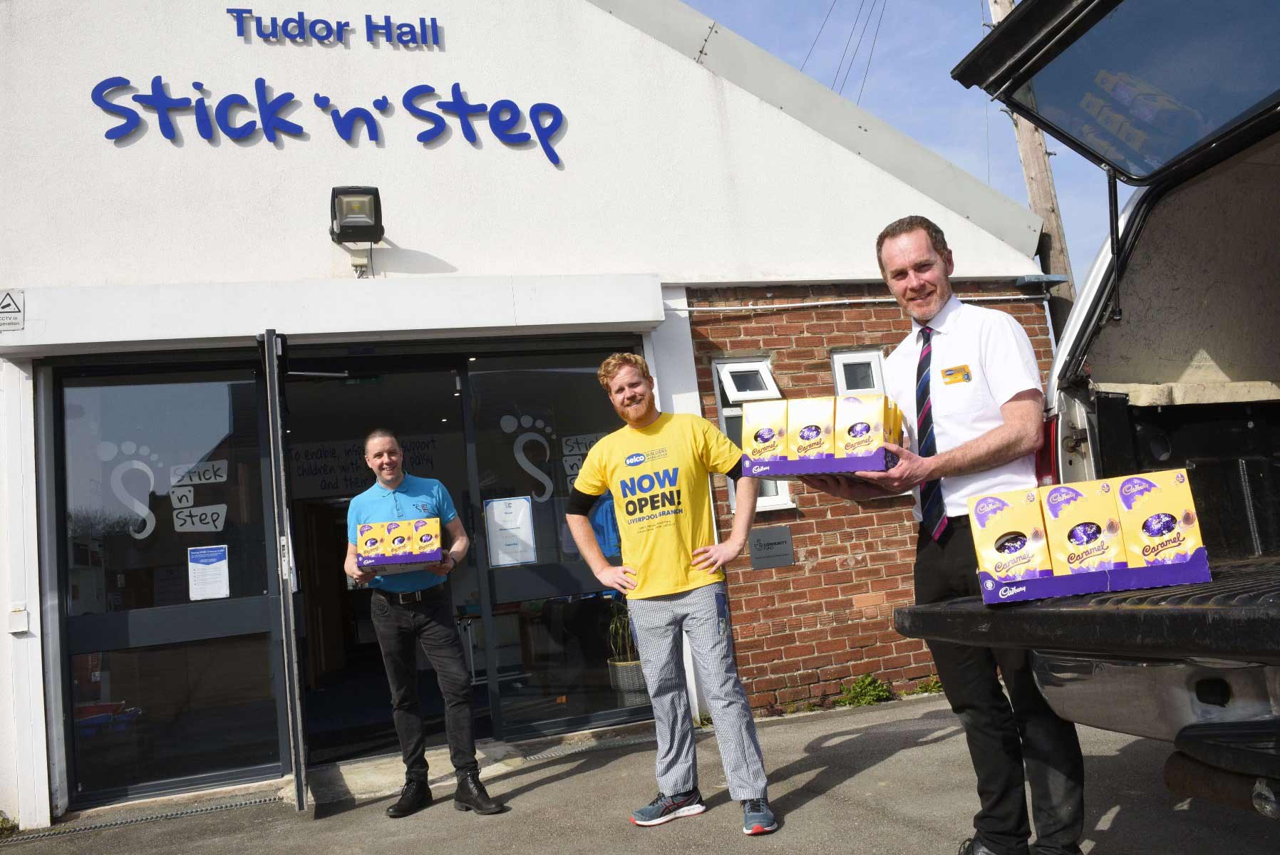 Selco donates Easter eggs to Stick ‘n’ Step charity
