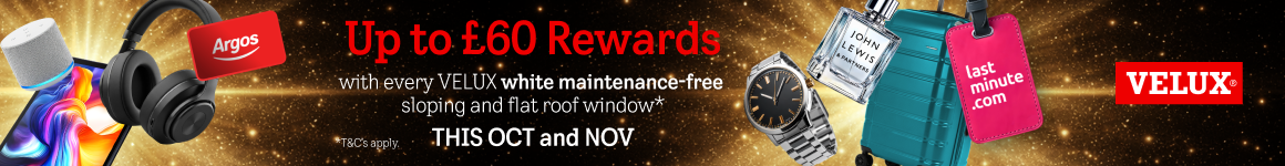 Earn up to £60 with VELUX Double Rewards! Earn up to £60 with VELUX Double Rewards!