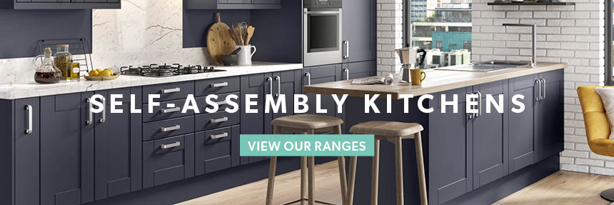 self-assembly kitchens banner - view our ranges