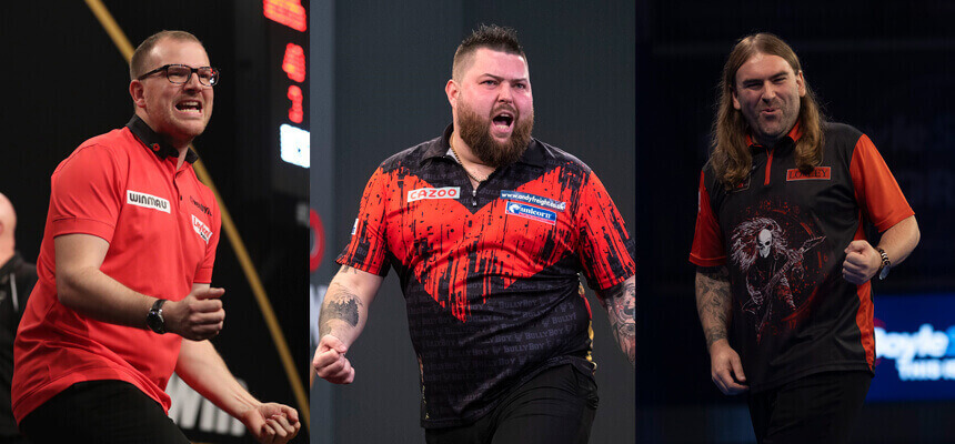 Three of the leading names in darts