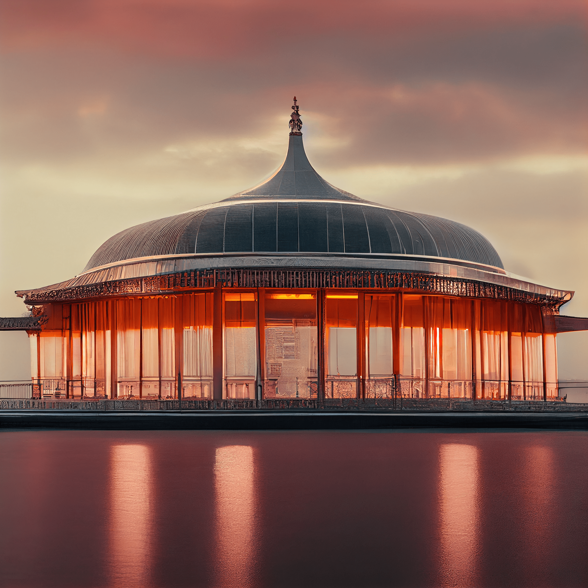 Brighton Pavilion in the style of Piano