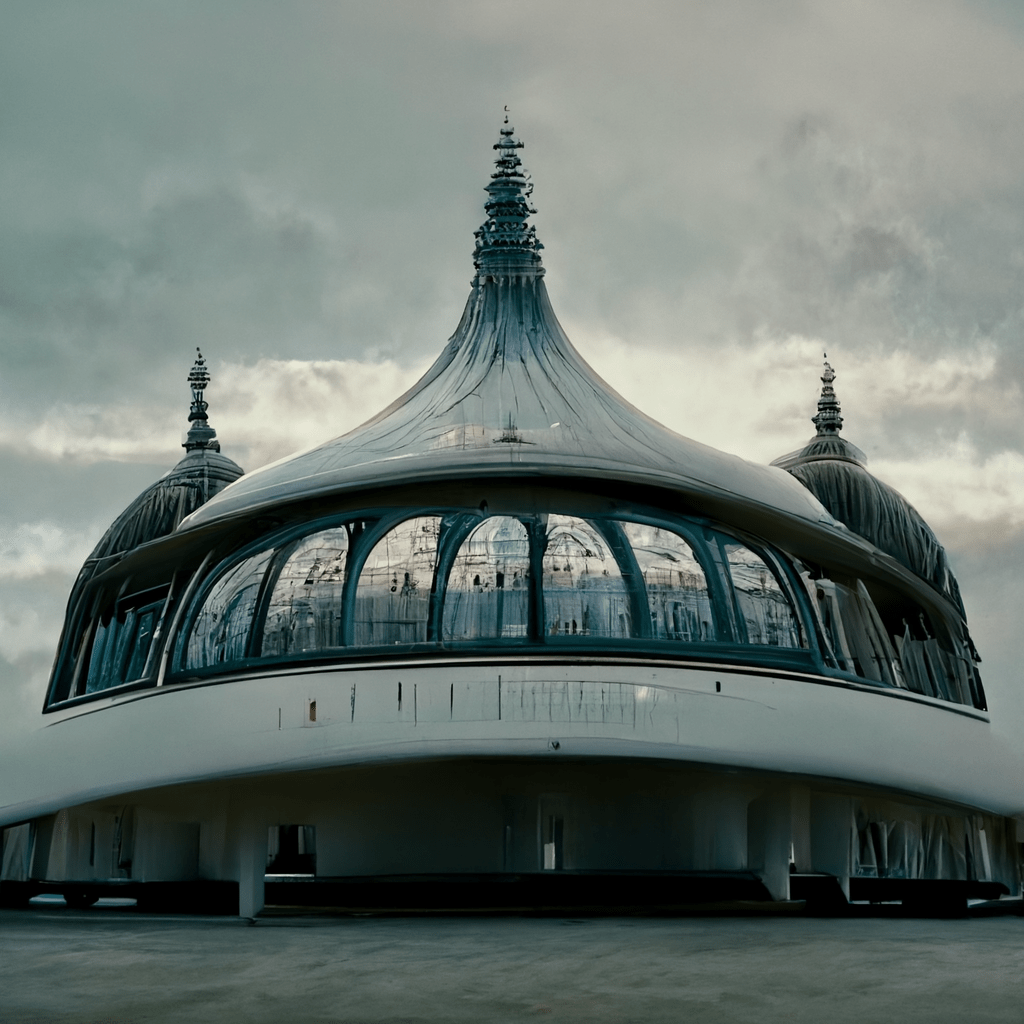 Brighton Pavilion in the style of Hadid