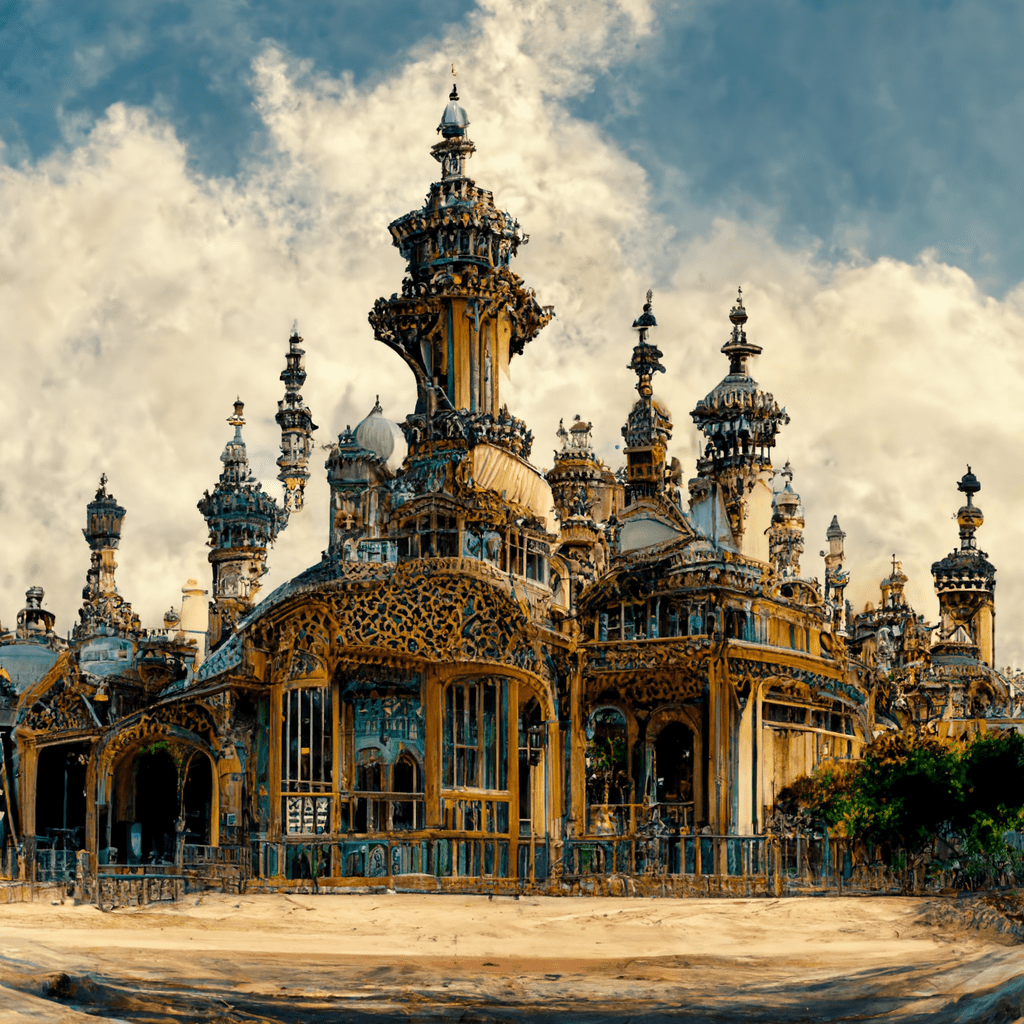 Brighton Pavilion in the style of Gaudi