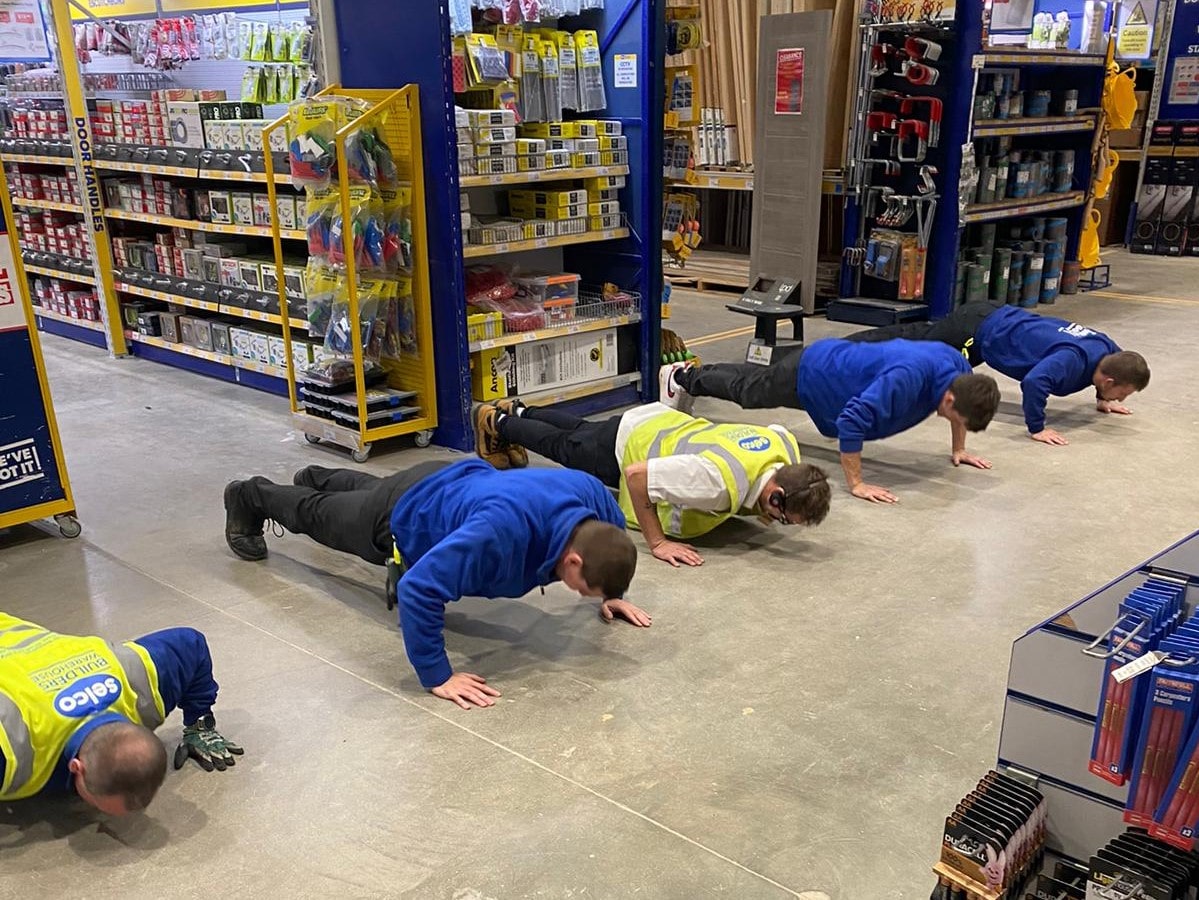 CRUK Stand up to Cancer press-up challenge