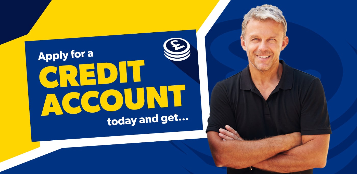Get a credit account today and get...