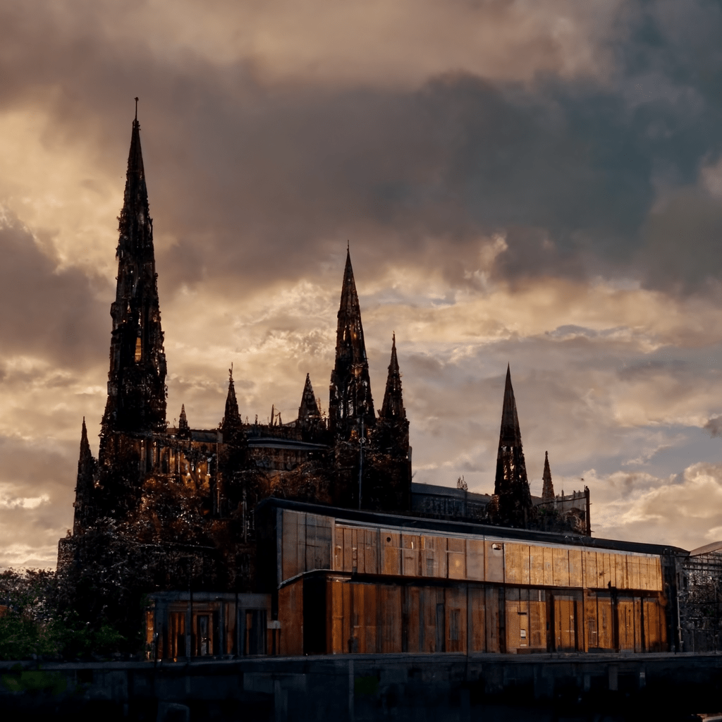 Glasgow Cathedral in the style of Piano