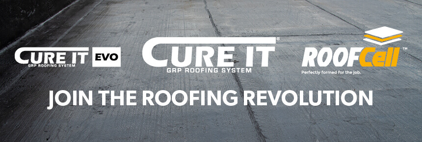 cure it grp roofing logos