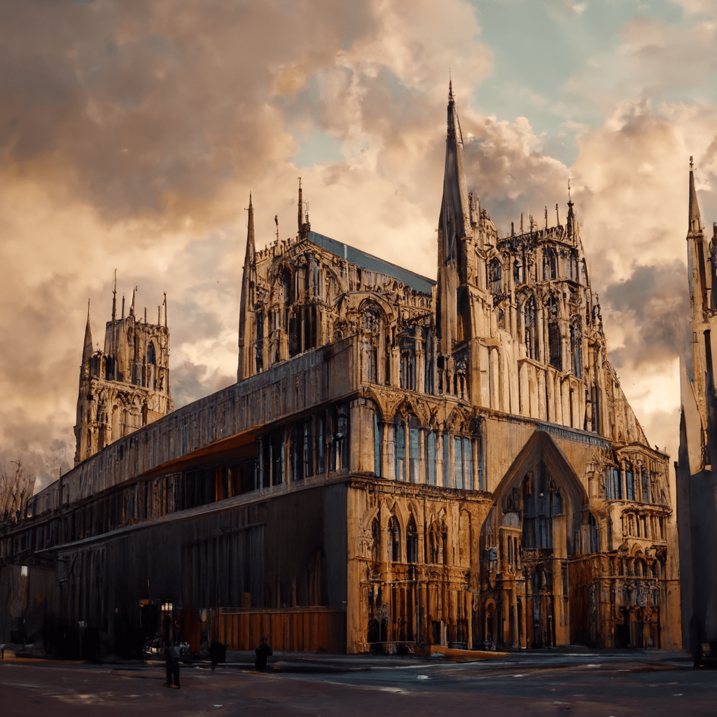 York Minster in the style of Piano
