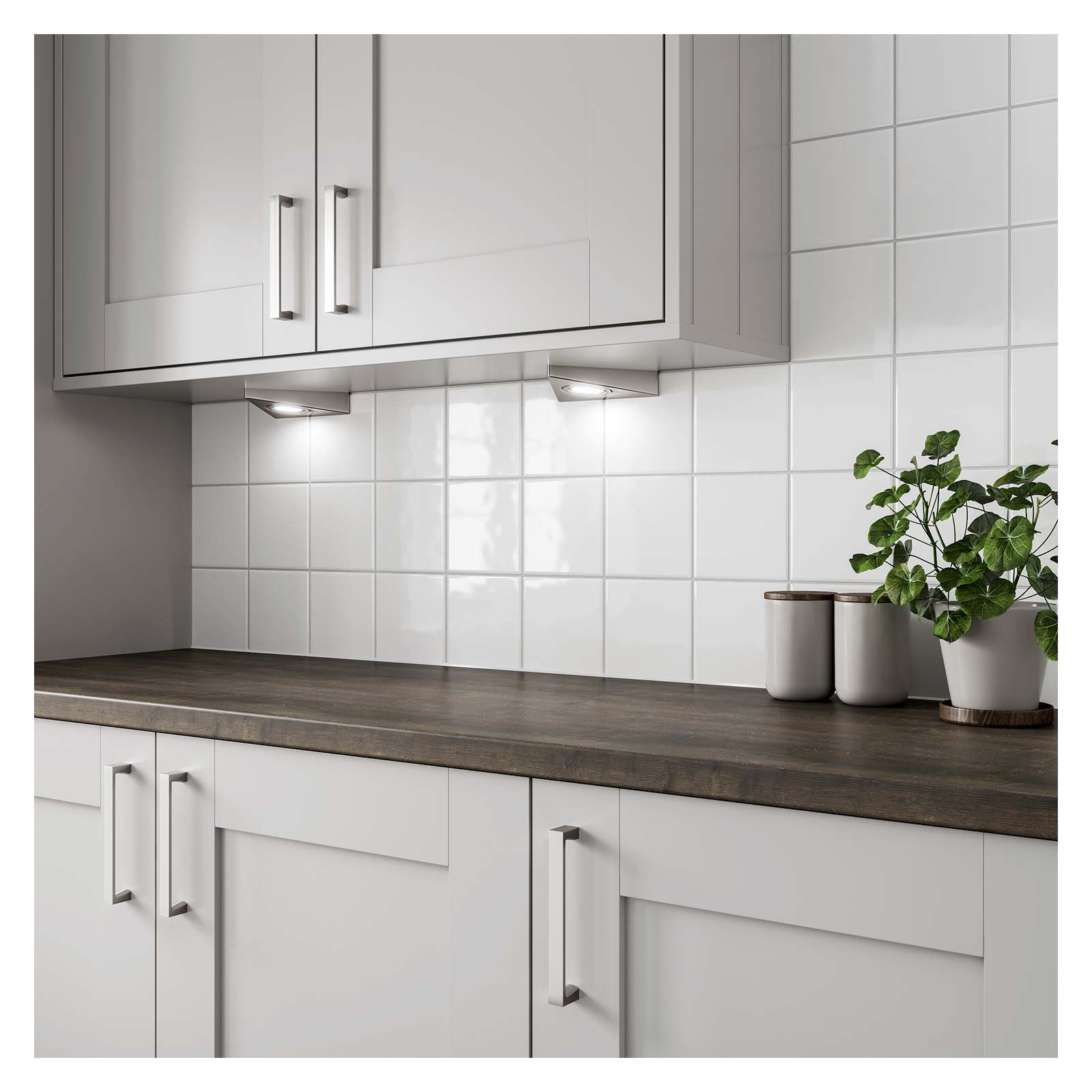 Flat White Gloss Ceramic Tile