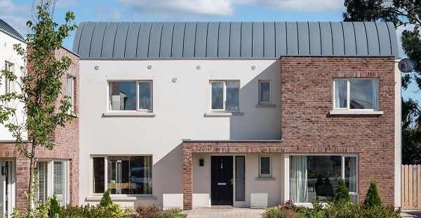 Detached house with white render