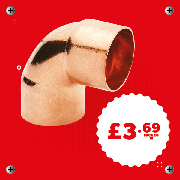 Copper End Feed Equal Elbow 15mm