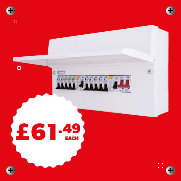 BG Dual RCD Metal Consumer Unit