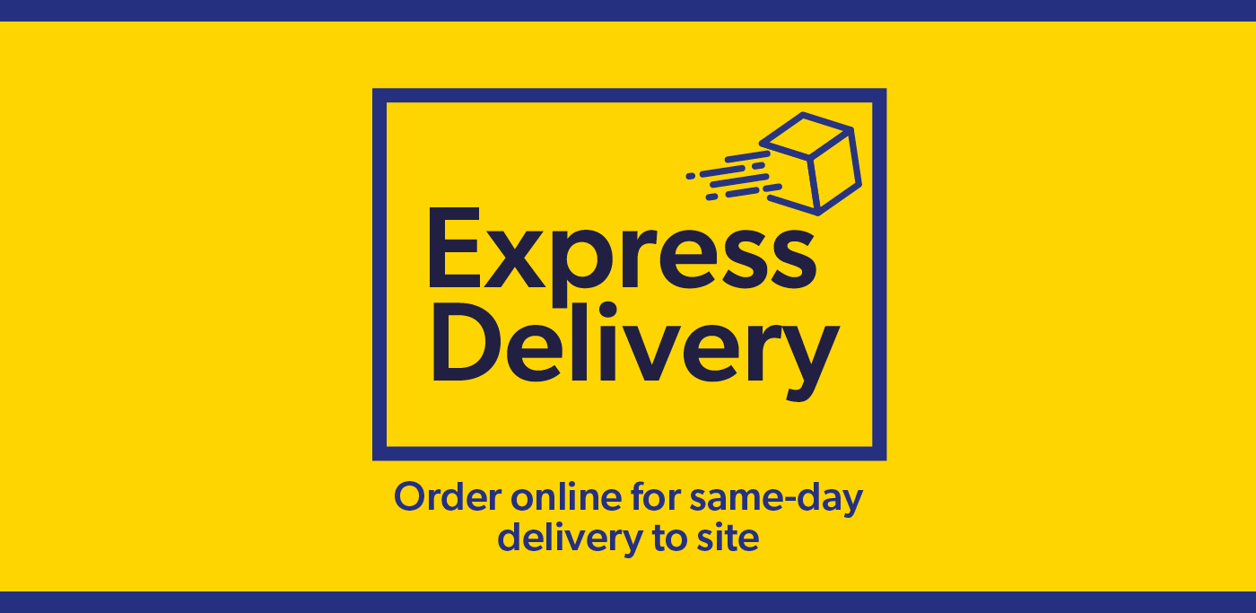 Express Delivery: Order online for same-day delivery to site