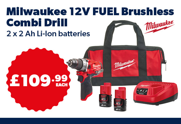 Milwaukee 12V FUEL Brushless Combi Drill