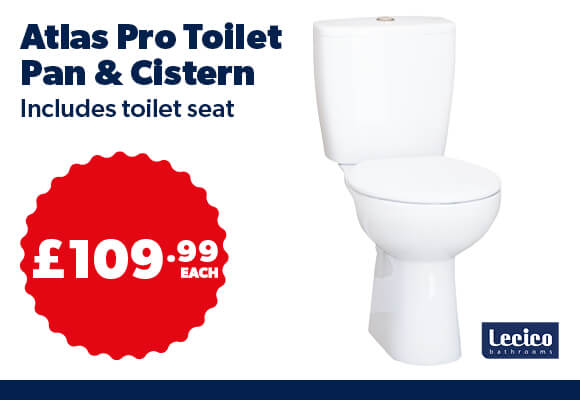 Atlas Pro Toilet Pan & Cisterne