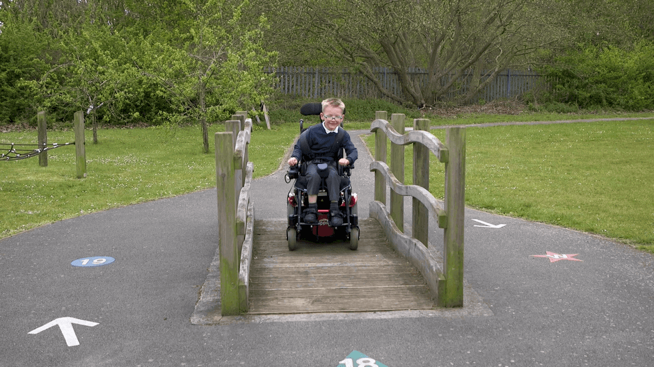 A pupil at Wilson Stuart School in Perry Common