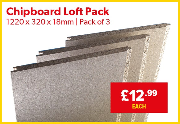 low price chipboard loft pack
