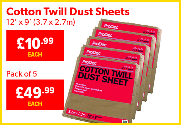 low price twill dust sheet