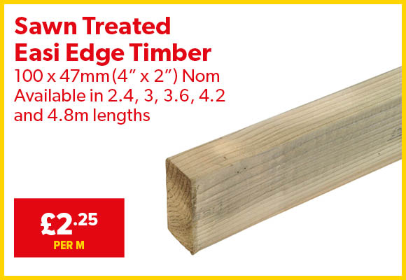 sawn easi edge timber